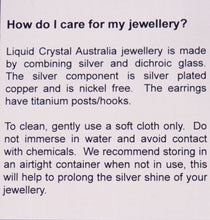 Load image into Gallery viewer, Galaxy Moon - Dichroic Glass Pendant - Liquid Crystal Australia