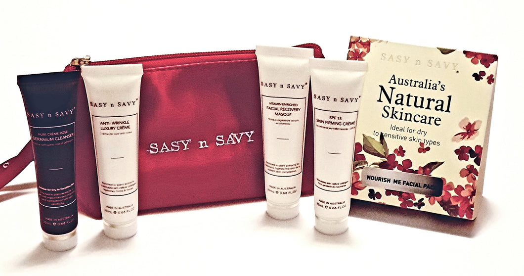 Sasy n Savy Nourish Me Mini Facial Pack Dry to Sensitive