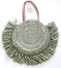 Load image into Gallery viewer, Green Straw Essential Bag