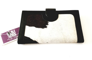 Leather and Cowhide Large Ladies Wallet Los Angeles The Design Edge