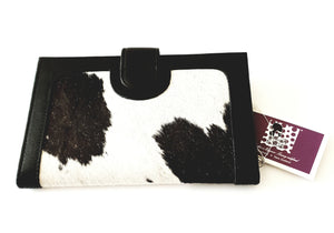 Leather and Cowhide Large Ladies Wallet - Los Angeles - The Design Edge