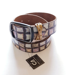 Cadelle Leather Pyrene Tile Belt
