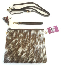 Load image into Gallery viewer, Leather and Cowhide Clutch Bag - Toronto - The Design Edge