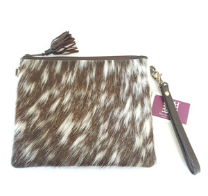 Leather and Cowhide Clutch Bag - Toronto - The Design Edge