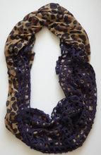 Load image into Gallery viewer, Infinity Snood Scarf Navy