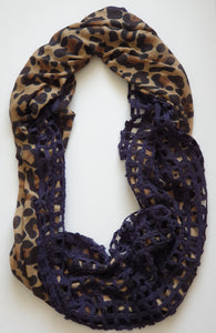 Infinity Snood Scarf Navy