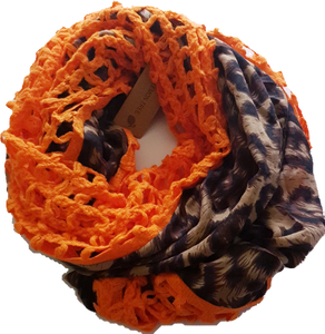 Infinity Snood Scarf Orange