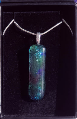 Squiggle Dichroic Glass Pendant Liquid Crystal Australia