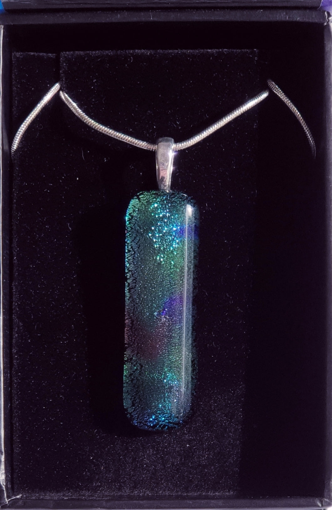 Squiggle Dichroic Glass Pendant Liquid Crystal Australia