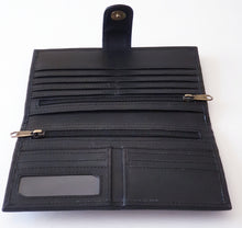 Load image into Gallery viewer, Leather and Cowhide Large Ladies Wallet - Los Angeles - The Design Edge